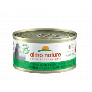 Afbeelding Almo Nature Natural Tonijn met Mais 70 gr Per 24 (Natural) door Brekz.nl