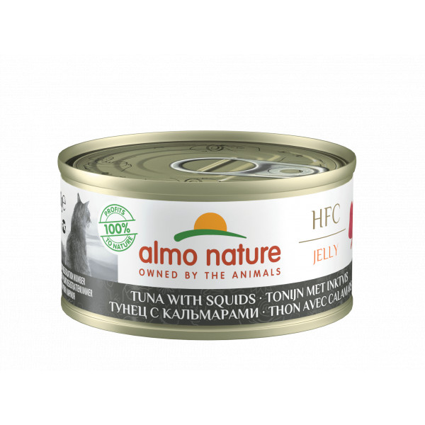 Almo Nature Almo Nature HFC Jelly tonijn met inktvis natvoer kat (70 g) 18 x 70 g