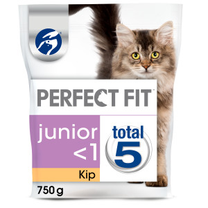 Afbeelding Perfect Fit Droogvoer Junior - Kattenvoer - Kip 750 g door Brekz.nl