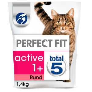Afbeelding Perfect Fit Droogvoer Active Rund - Kattenvoer - 1.4 kg door Brekz.nl
