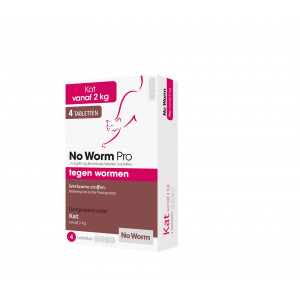 Afbeelding No Worm Pro Kat 2 Tabletten door Brekz.nl
