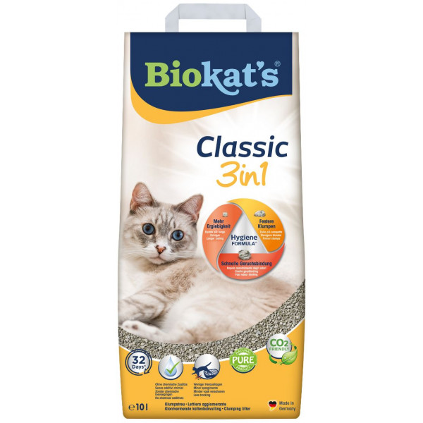 Biokat's Classic 3 in 1 kattenbakvulling 10 liter