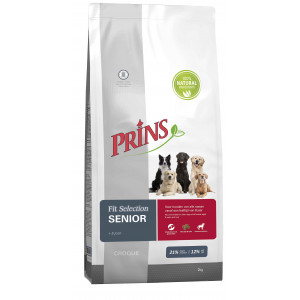 Afbeelding Prins Fit Selection Senior hondenvoer 15 kg door Brekz.nl