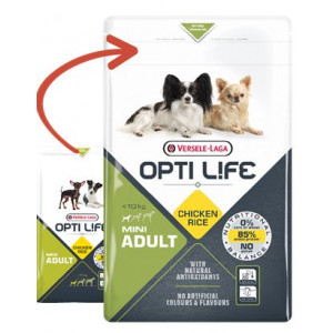 Afbeelding Opti Life Adult Mini hondenvoer 2,5 kg door Brekz.nl