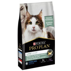 Pro Plan LiveClear Sterilised Senior 7+ met kalkoen kattenvoer 2 x 1,4 kg afbeelding