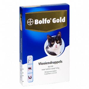Bolfo Gold 80 kat vlooiendruppels 3 x 4 pipetten