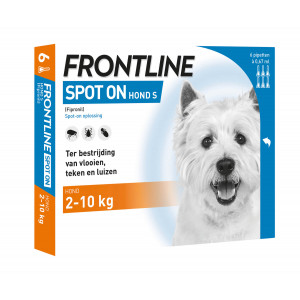 Afbeelding Frontline Spot on Hond S 6 pipetten door Brekz.nl