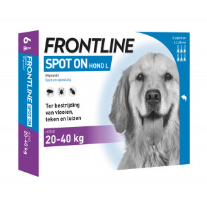 Afbeelding Frontline Spot on Hond L 6 pipetten door Brekz.nl