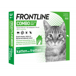 Afbeelding Frontline Combo Spot on Kat 6 pipetten door Brekz.nl