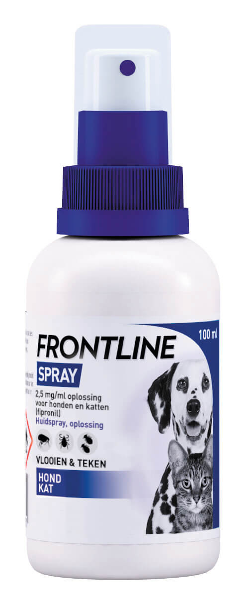NL-Frontline spray tegen vlooien & teken bij hond of kat