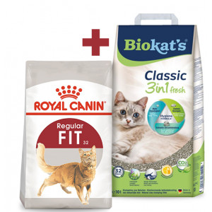 Royal Canin kattenvoer + Biokat's kattengrit Combi Aanbieding
