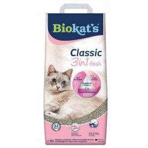 Afbeelding Biokat's Classic Fresh 3in1 babypoedergeur kattengrit 10 liter door Brekz.nl