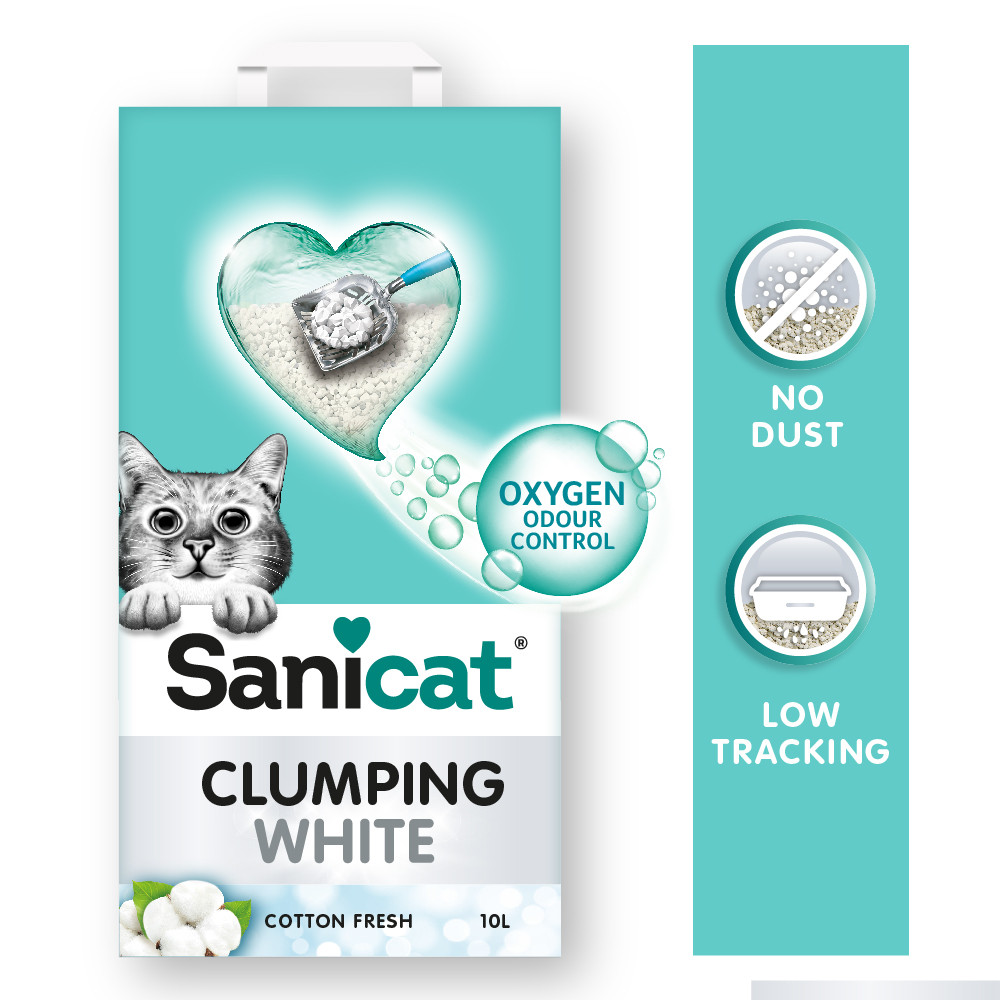Sanicat Clumping White Cotton Fresh kattengrit