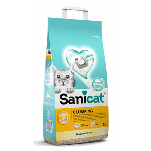 Afbeelding Sanicat Clumping Geurloos kattengrit 2 x 10 liter door Brekz.nl