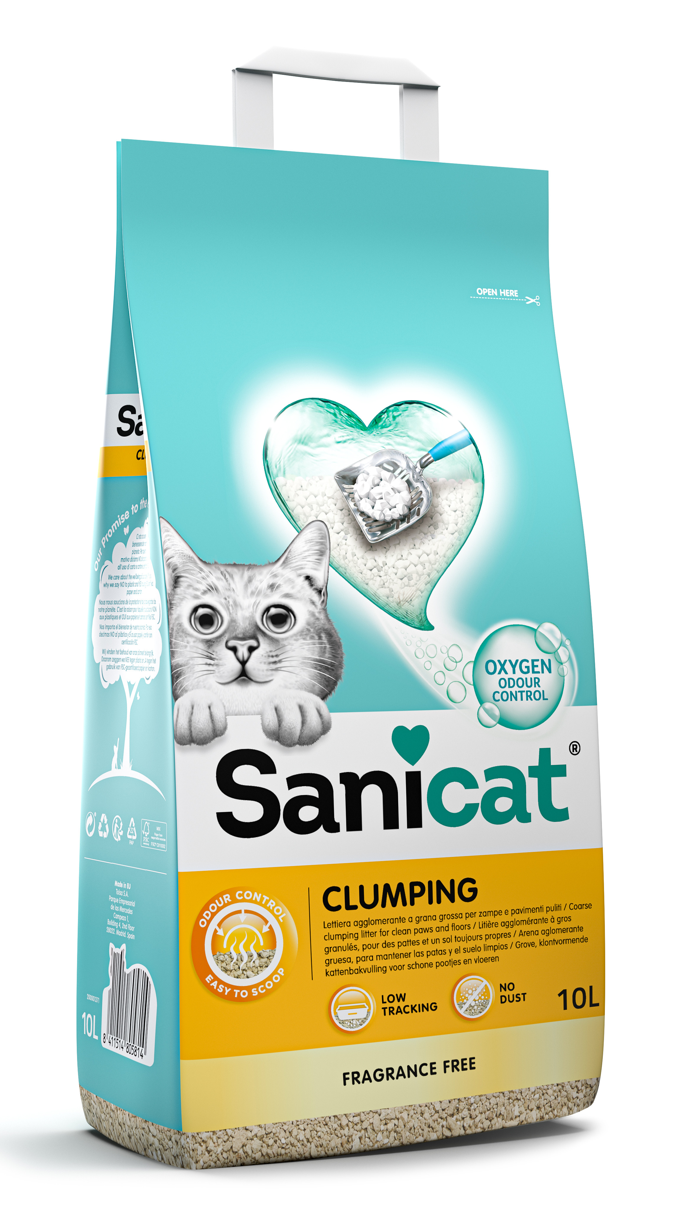 Sanicat Clumping Geurloos kattengrit