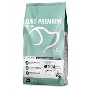 Euro Premium Medium Puppy Chicken & Rice hondenvoer 3 kg