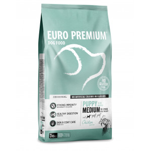Euro Premium Medium Puppy Chicken & Rice hondenvoer
