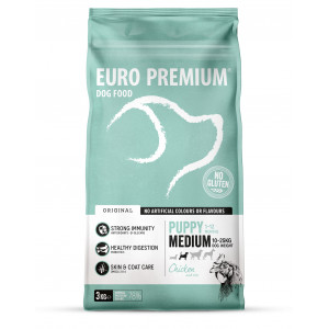 Euro Premium Medium Puppy Chicken & Rice hondenvoer