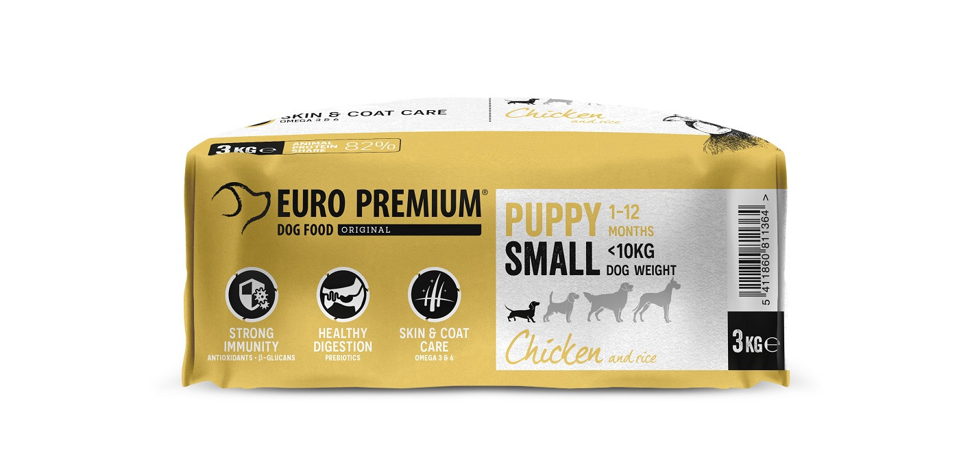 Euro Premium Puppy Small Chicken & Rice hondenvoer