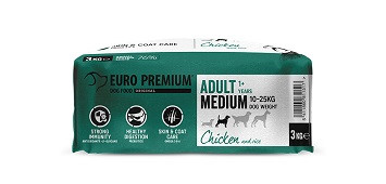 Euro Premium Medium Adult Chicken & Rice hondenvoer