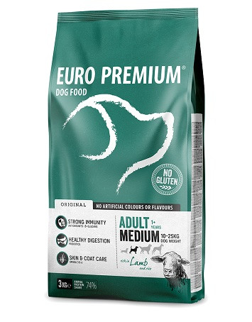 Euro Premium Medium Adult Lamb & Rice hondenvoer