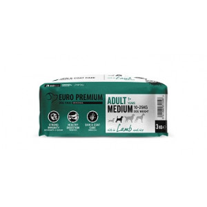 Euro Premium Medium Adult Lamb & Rice hondenvoer