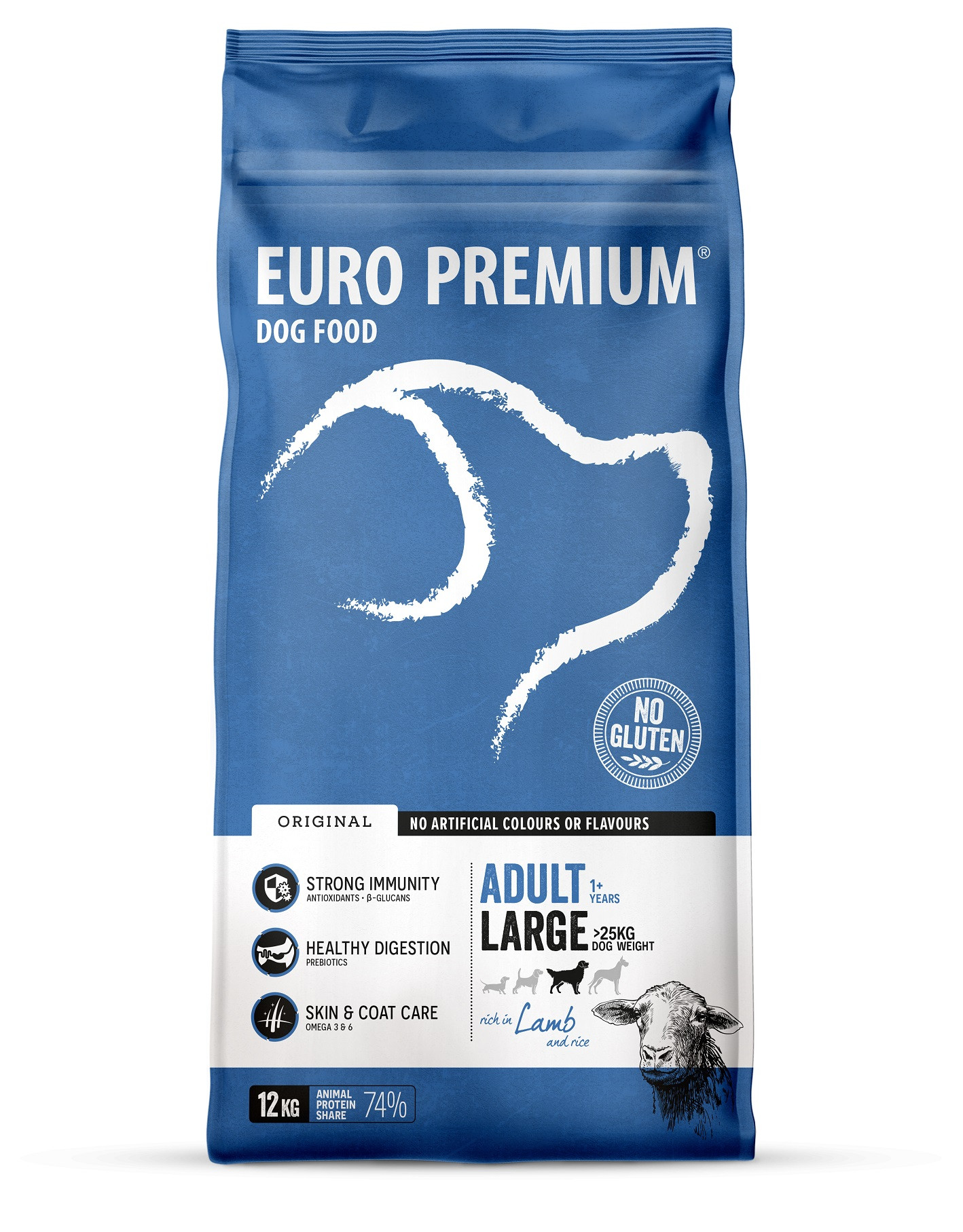 Euro Premium Adult Large Lamb & Rice hondenvoer