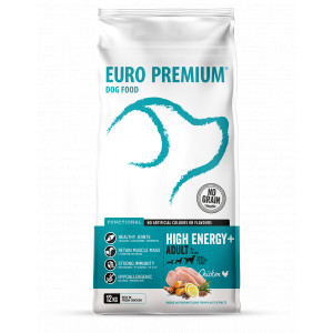 Euro Premium Grainfree Adult High Energy+ Chicken & Potato hondenvoer 12 kg