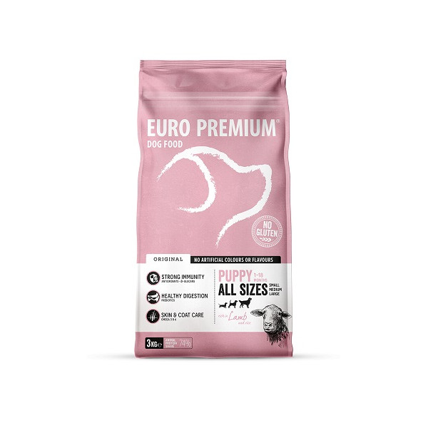 Euro Premium Euro Premium Puppy w/Lamb & Rice hondenvoer 12 kg
