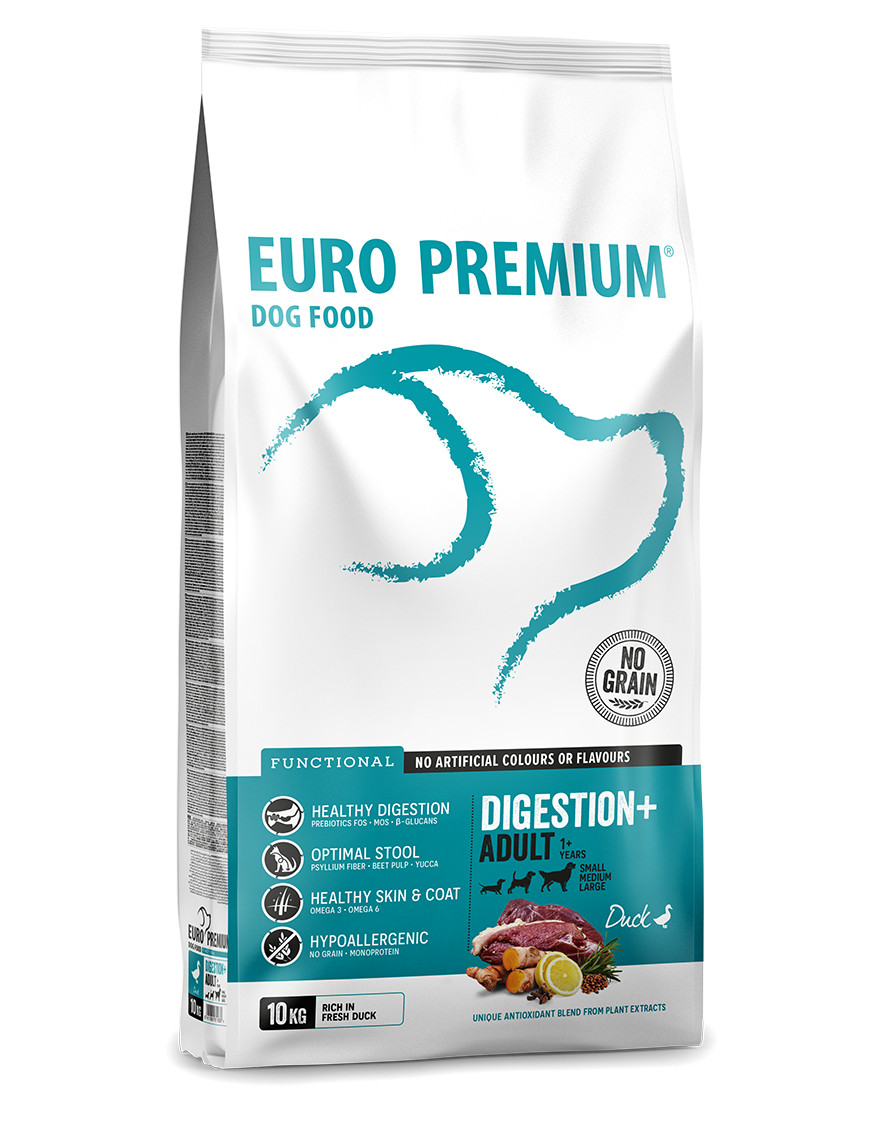 Euro Premium Grainfree Adult Digestion+ Duck & Potatoes hondenvoer