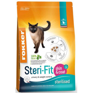 Fokker Steri-Fit Skin & Coat kattenvoer 10 + 2 kg