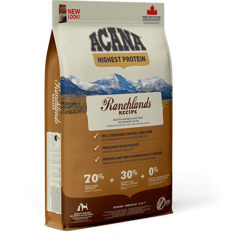 Afbeelding van 2 kg Acana Highest Protein Ranchlands hondenvoer