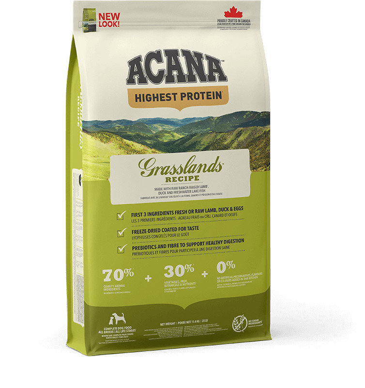 Afbeelding van 11,4 kg Acana Highest Protein Grasslands hondenvoer