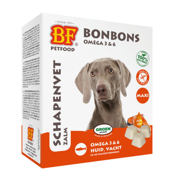 BF Petfood Schapenvet Maxi Bonbons met zalm 1 verpakking