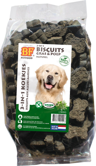 Afbeelding van 2x 500 g BF Petfood 3-in-1 Biscuits hondenkoekjes (naturel)