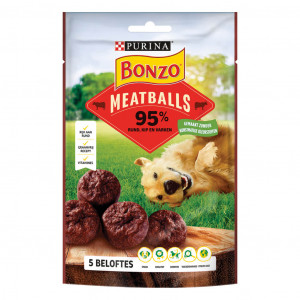 Afbeelding Bonzo Meatballs hondensnacks 7 x 70 gr door Brekz.nl