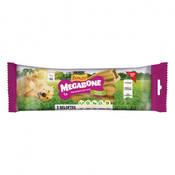 Bonzo Megabone (groot) hondensnack (200 gr) Per 12