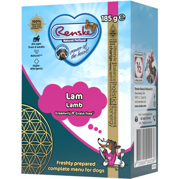Renske Renske Graanvrij vers bereid lam natvoer hond (tetra) 12 x 375 g