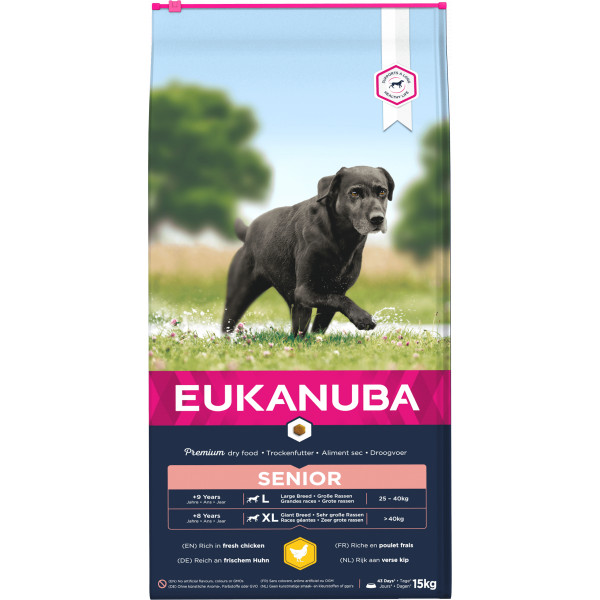 Eukanuba Caring Senior Large Breed kip hondenvoer 15 kg
