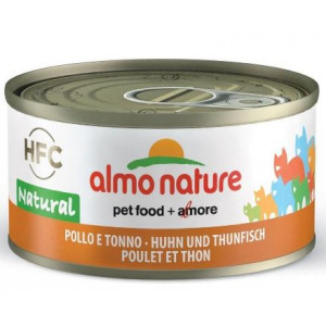 Afbeelding Almo Nature HFC Natural Kip en Tonijn 70 gr Per 6 (Legend) door Brekz.nl