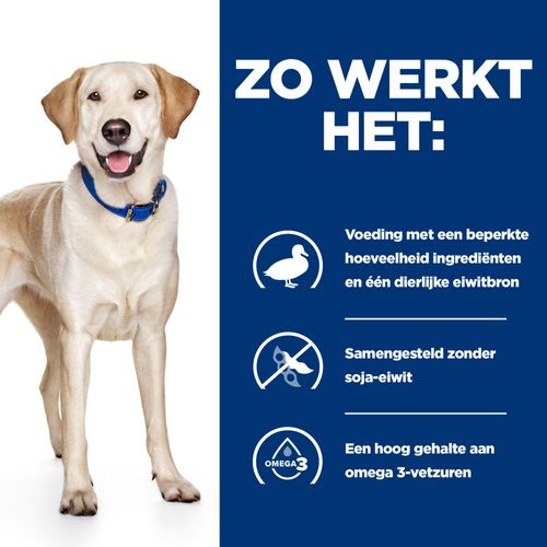 Hill's Prescription D/D Food Sensitivities met eend en rijst hondenvoer