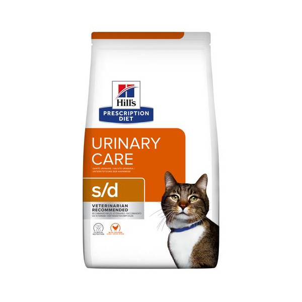 Hill's Prescription Diet S/D Urinary Care kattenvoer met kip 2 x 1,5 kg