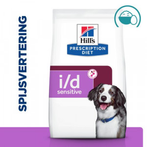 Hill's Prescription Diet I/D Sensitive Digestive Care hondenvoer met ei & rijst 1,5 kg