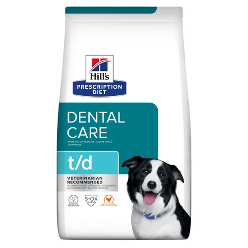 Afbeelding van 3 x 10 kg Hill's Prescription Diet T/D Dental Care hondenvoer met kip