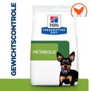 Afbeelding Hill's Prescription Metabolic Mini Weight Management hondenvoer met kip 3 kg door Brekz.nl