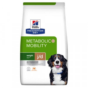 Hill's Prescription Diet J/D Weight Metabolic + Mobility hondenvoer met kip 4 kg