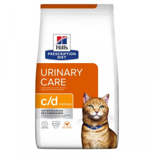 Hill's Prescription Diet C/D Multicare Urinary Care kattenvoer met kip 2 x 3 kg