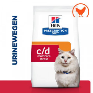 Hill's Prescription C/D Urinary Stress Urinary Care kattenvoer kip