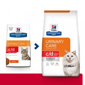 Hill's Prescription C/D Urinary Stress Urinary Care kattenvoer kip