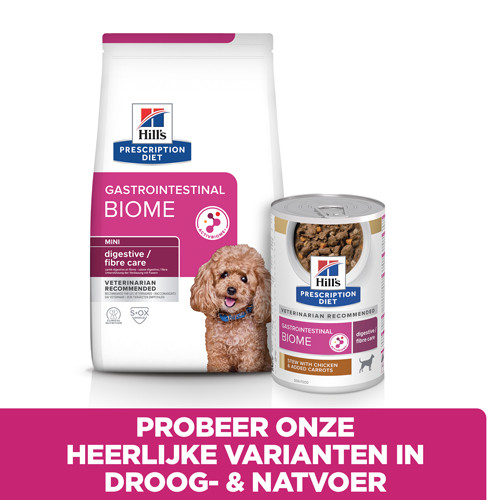 Hill’s Prescription Diet Gastrointestinal Biome Mini hondenvoer met kip